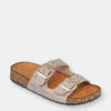 GC SHOES Olly Rose Gold Footbed Sandals
