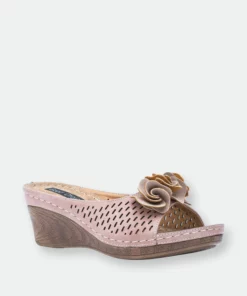 GC SHOES Juliet Blush Wedge Sandals