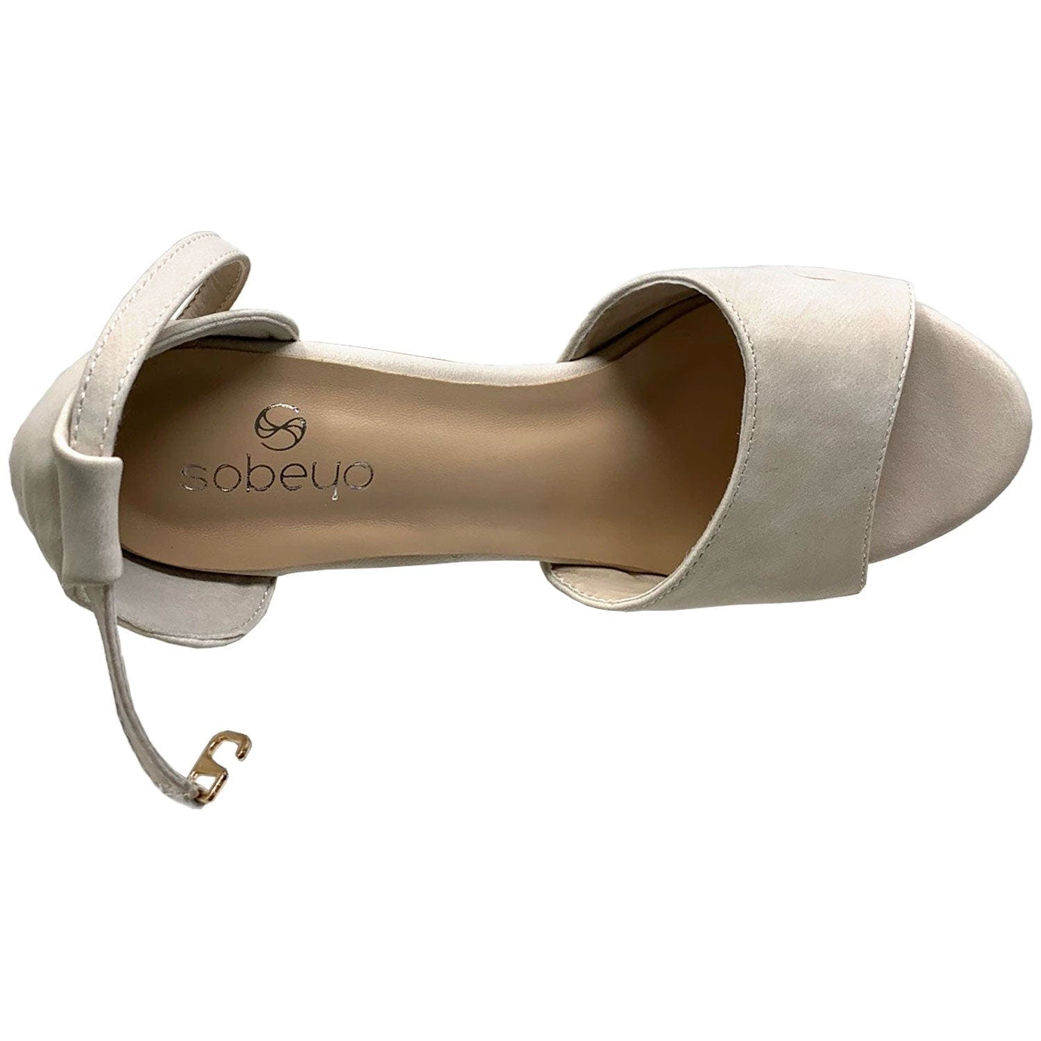 SOBEYO Women Platform Sandals Chunky Heel Closed Back Strap - Image 4