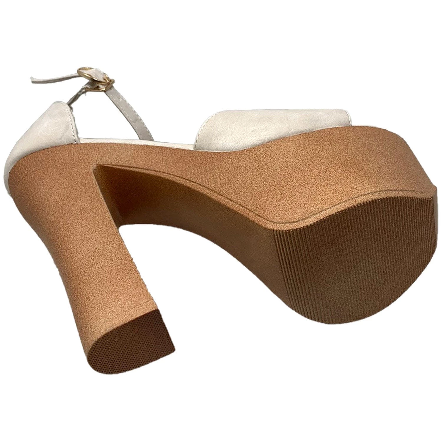 SOBEYO Women Platform Sandals Chunky Heel Closed Back Strap - Image 5