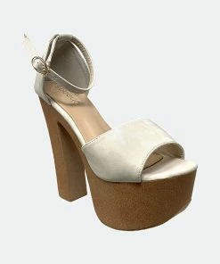 SOBEYO Women Platform Sandals Chunky Heel Closed Back Strap