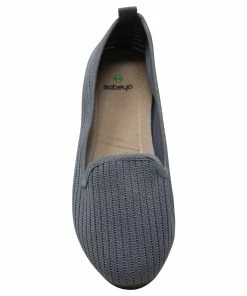 SOBEYO Women&apos;s Ballet Flats Sweater Soft Rubber Sole Shoes