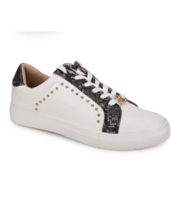 MKF Collection By Mia K By Mia K Tamara Snake Tennis Shoes For Women With Adjustable Laces