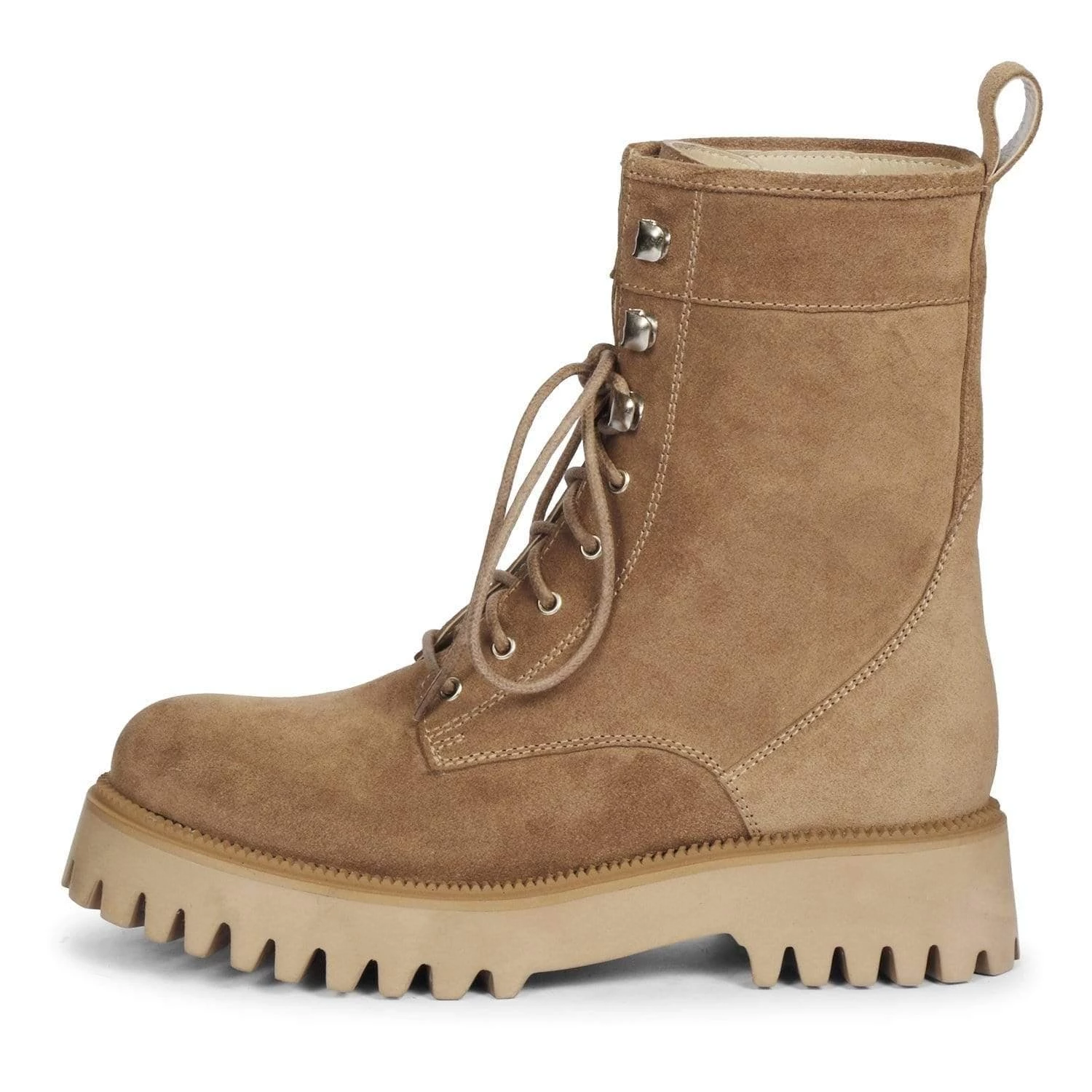 Saint G Anastasia Lace Up Boots - Beige - Image 3