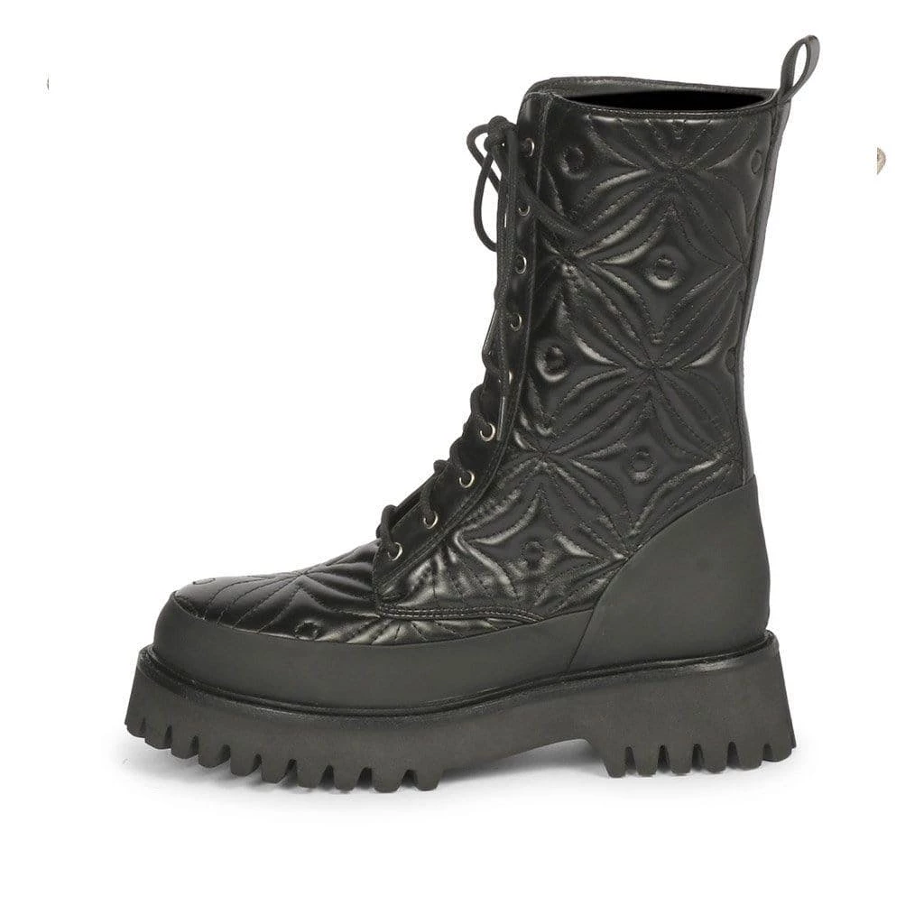 Saint G Margot Embroidered Lace Up Boots