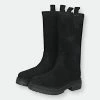 Saint G Alexandra Black Suede Pull On Boots