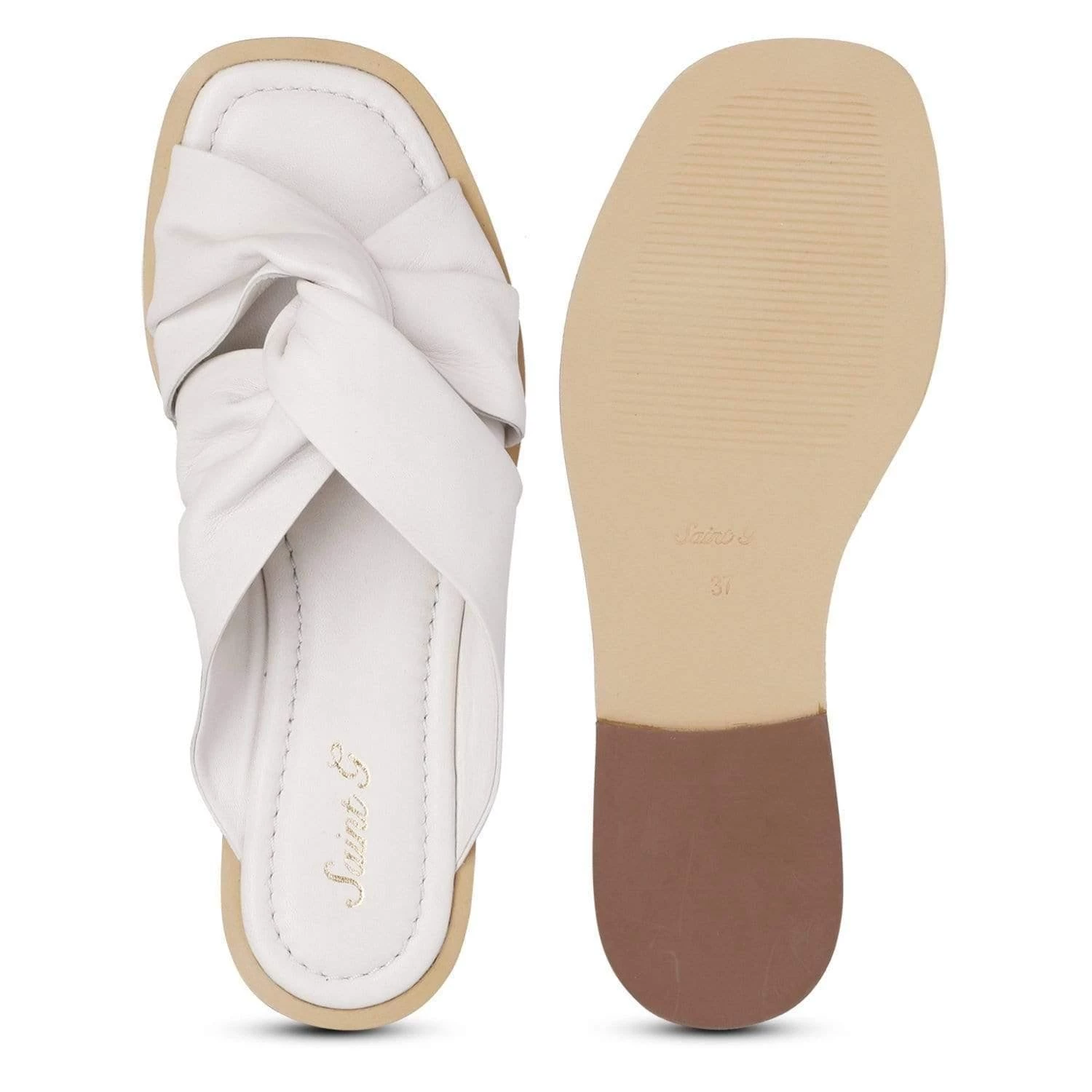 Saint G Taylor Off White Slides - Image 4