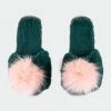 Shiraleah Amor Slippers, Green