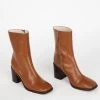 Intentionally Blank Contour Heeled Boot - Caramel