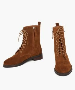 Intentionally Blank Elaine Lace Up Boot - Chestnut