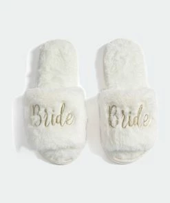 Shiraleah "Bride" Slippers, Ivory