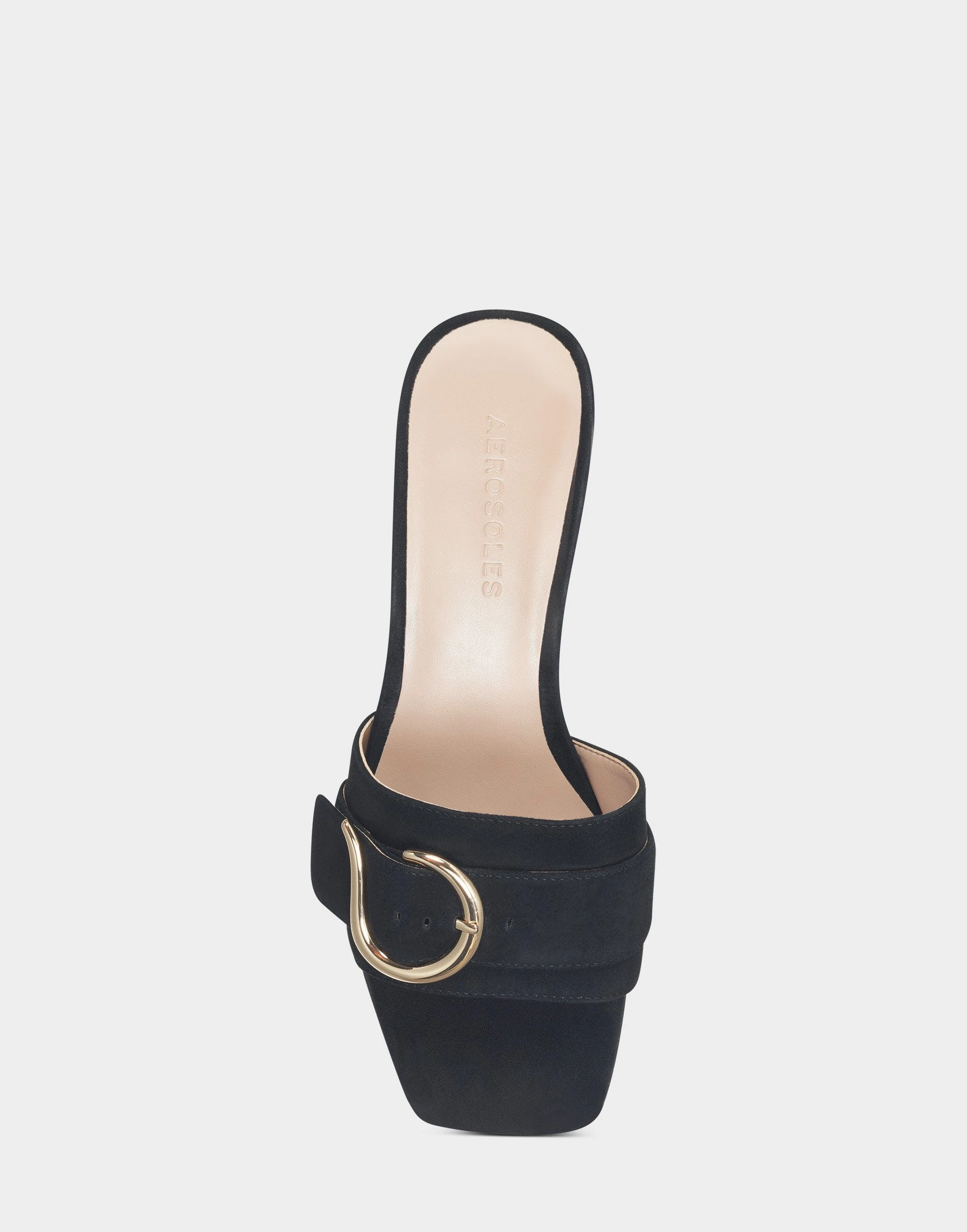 Aerosoles Evvie Sandal - Black Suede - Image 3