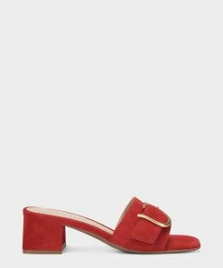 Aerosoles Evvie Sandal - Red Suede