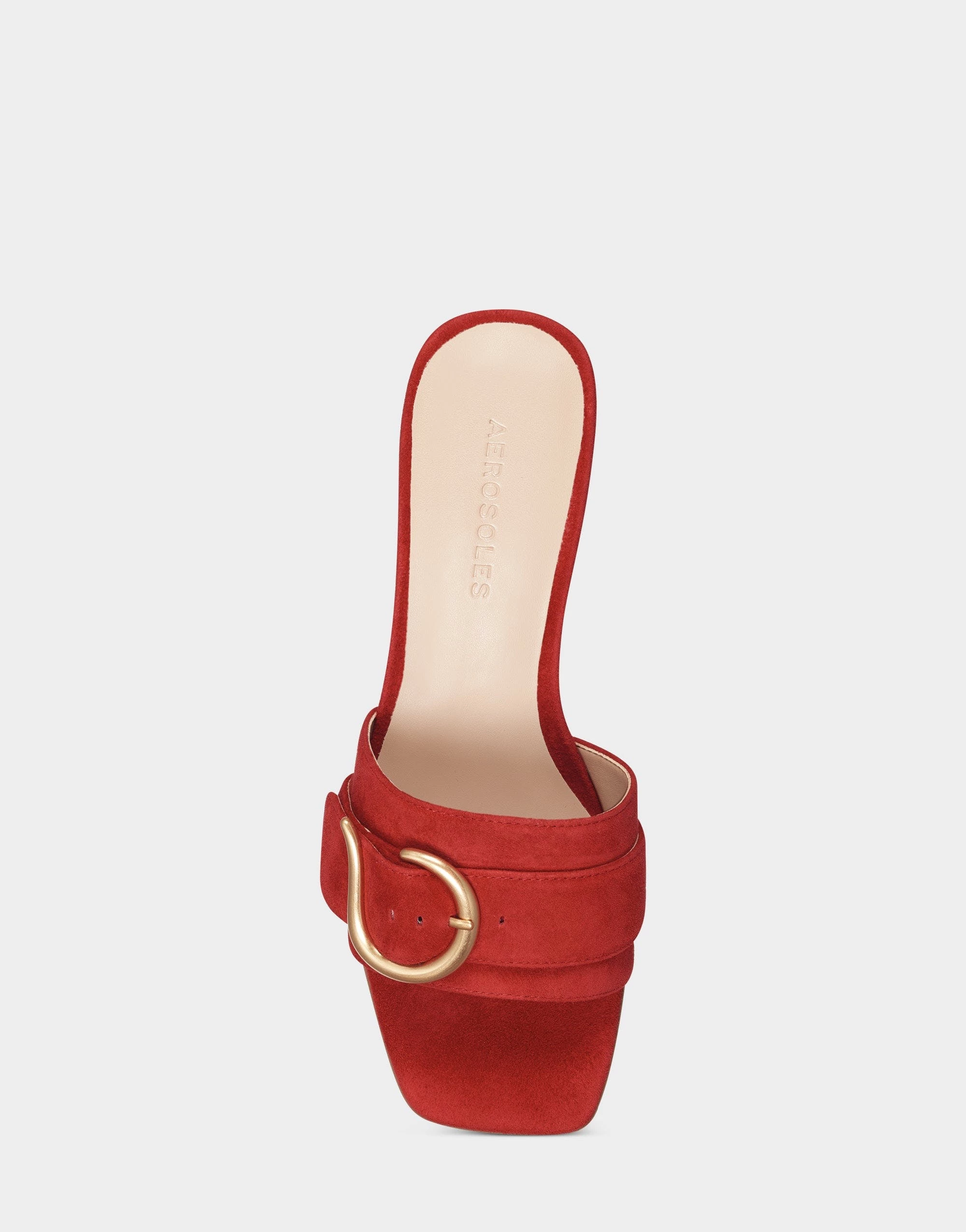 Aerosoles Evvie Sandal - Red Suede - Image 3