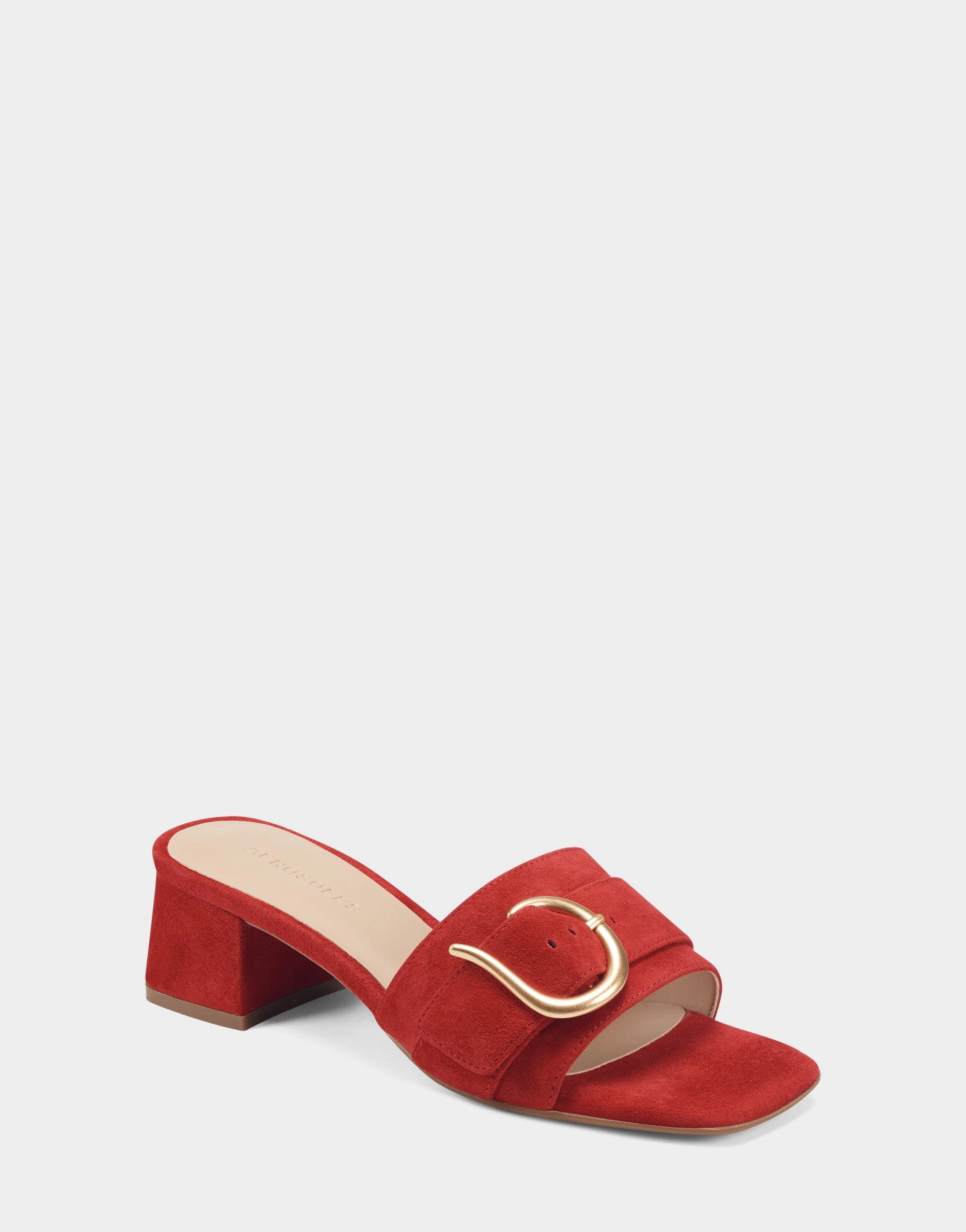Aerosoles Evvie Sandal - Red Suede - Image 2