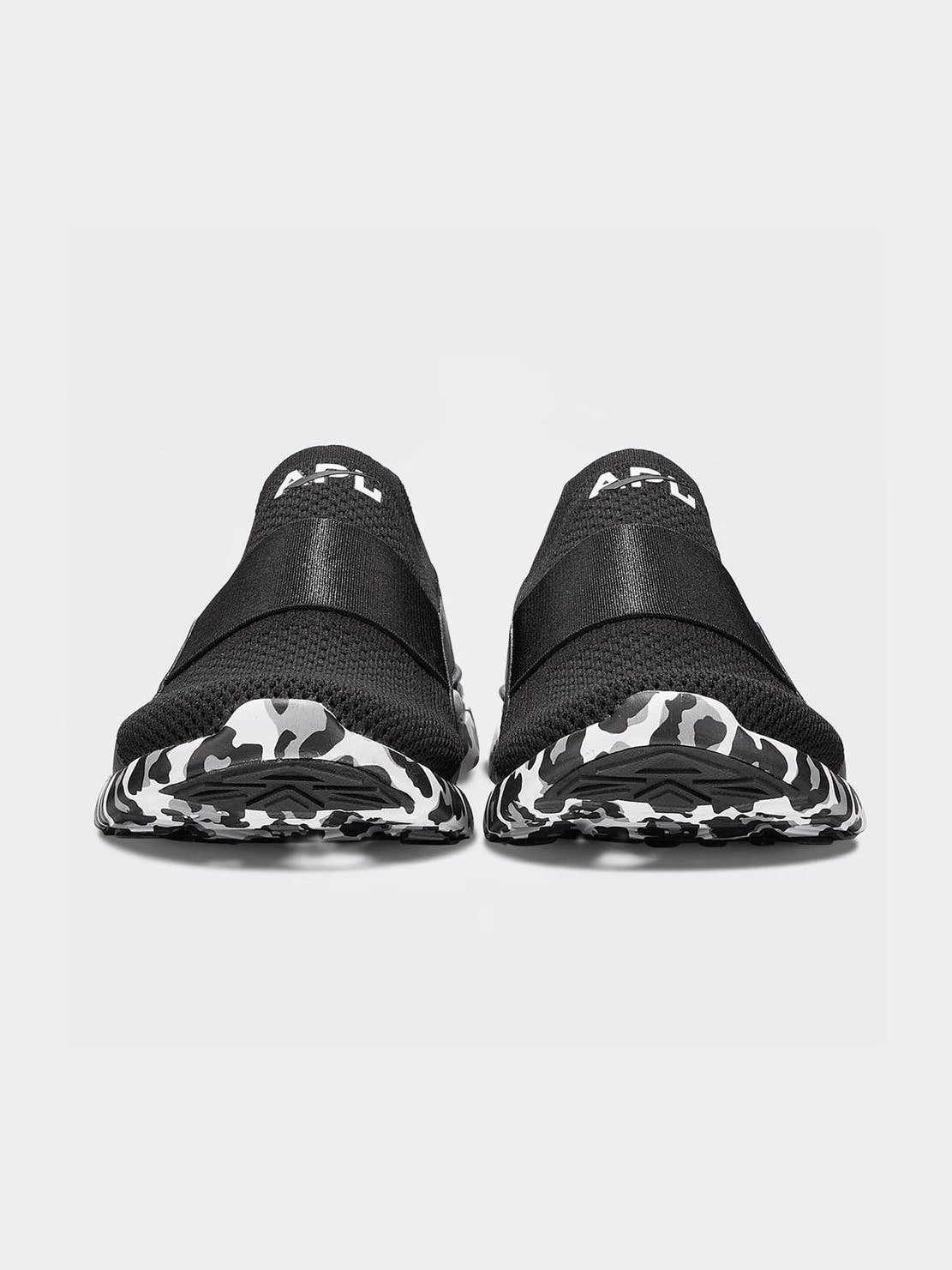 APL - Athletic Propulsion Labs Women's TechLoom Bliss Sneaker - Black/White/Leopard - Image 4