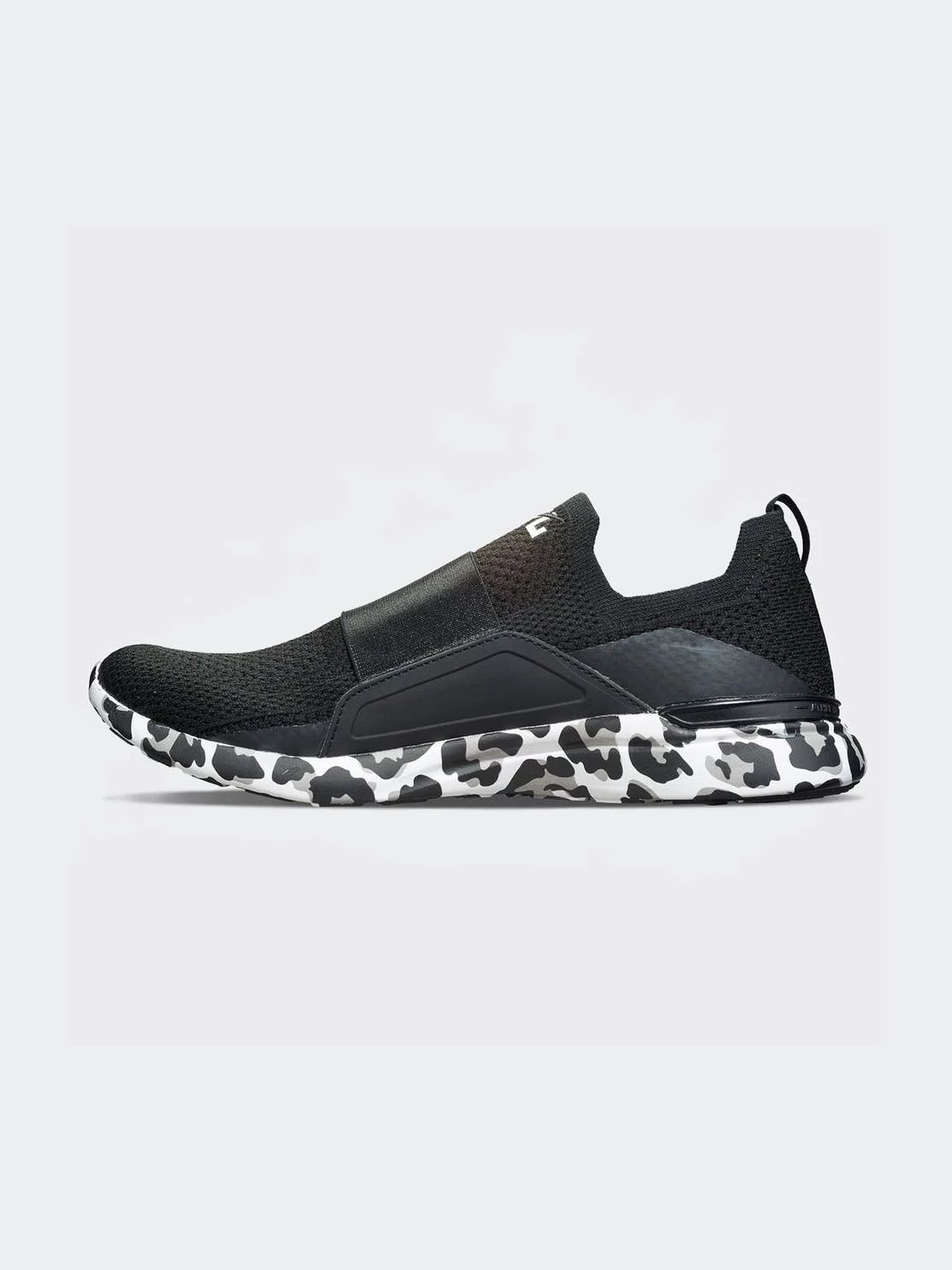 APL - Athletic Propulsion Labs Women's TechLoom Bliss Sneaker - Black/White/Leopard - Image 2
