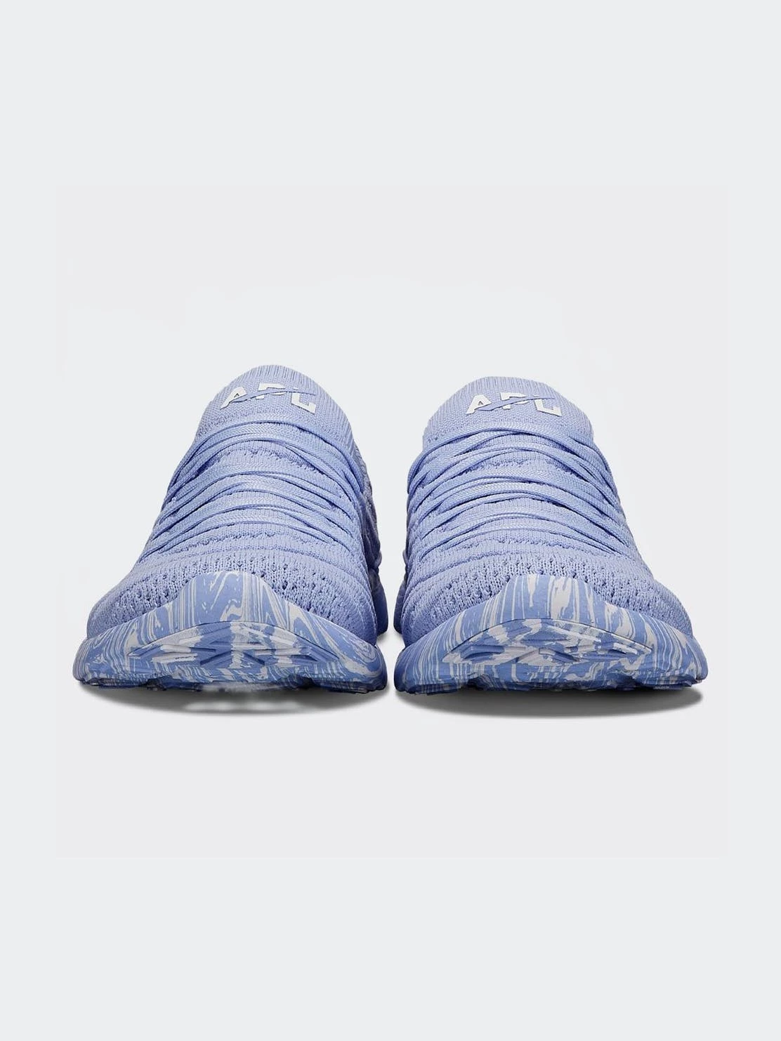 APL - Athletic Propulsion Labs Women's TechLoom Wave Shoe - Bellflower / White / Marble - Image 4