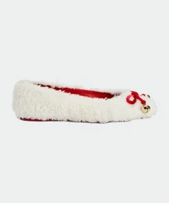 Katy Perry The Evie Christmas Flat - Off White/True Red