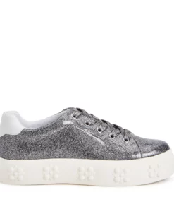 Katy Perry The Florral Sneaker - Silver