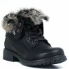 GC SHOES Trudie Black Combat Bootie