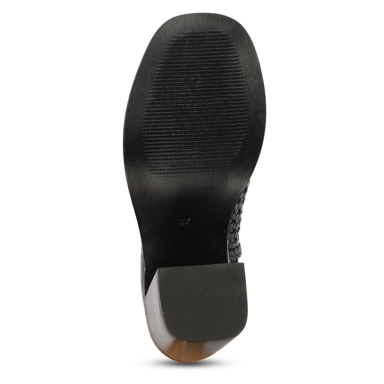 Saint G Bella Woven Open Toe Sandal - Black - Image 4