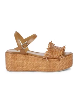 Saint G Claire Woven Platform Sandal