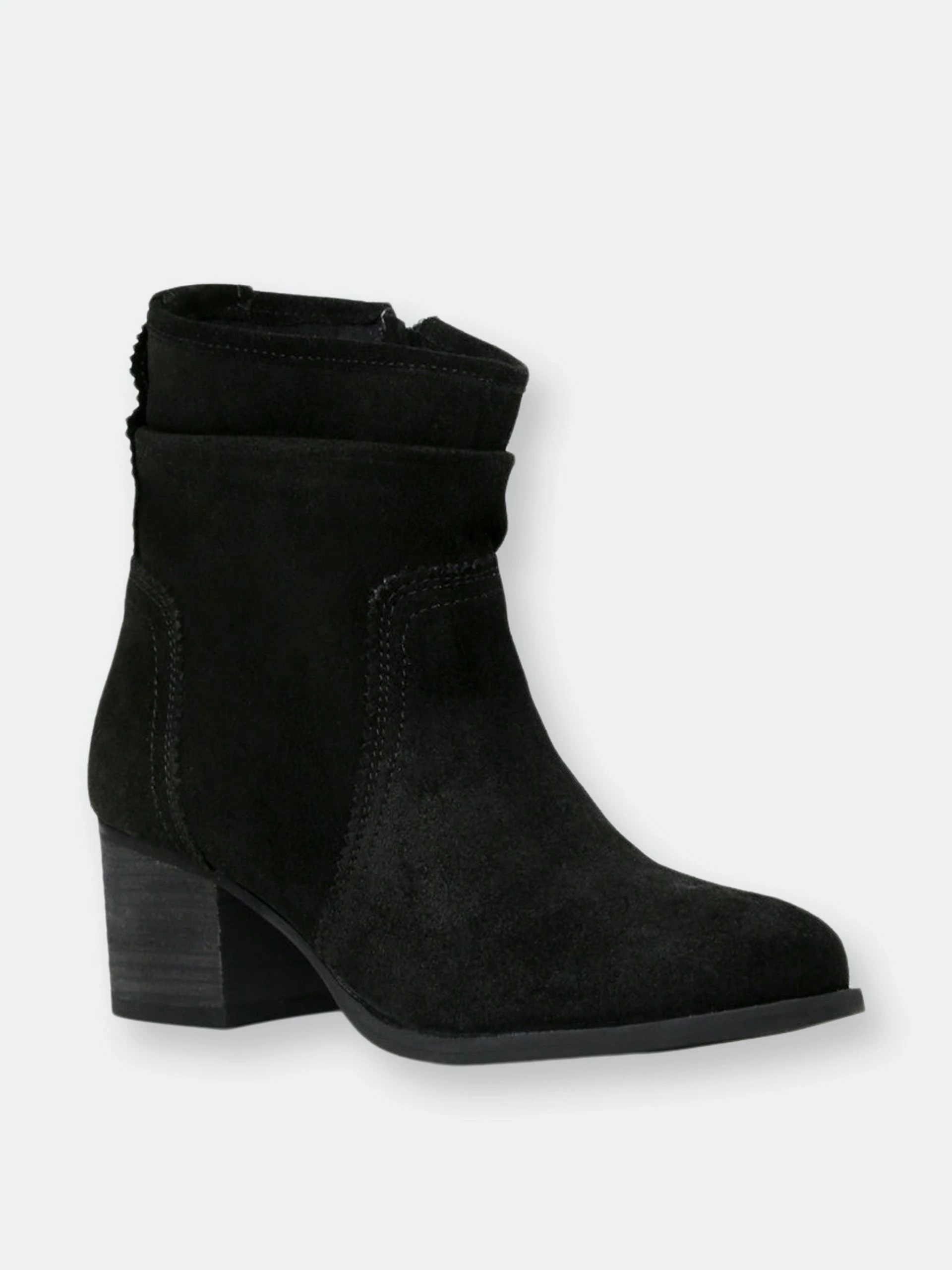 Rag & Co Bowie Stacked Heel Leather Boots - Image 3
