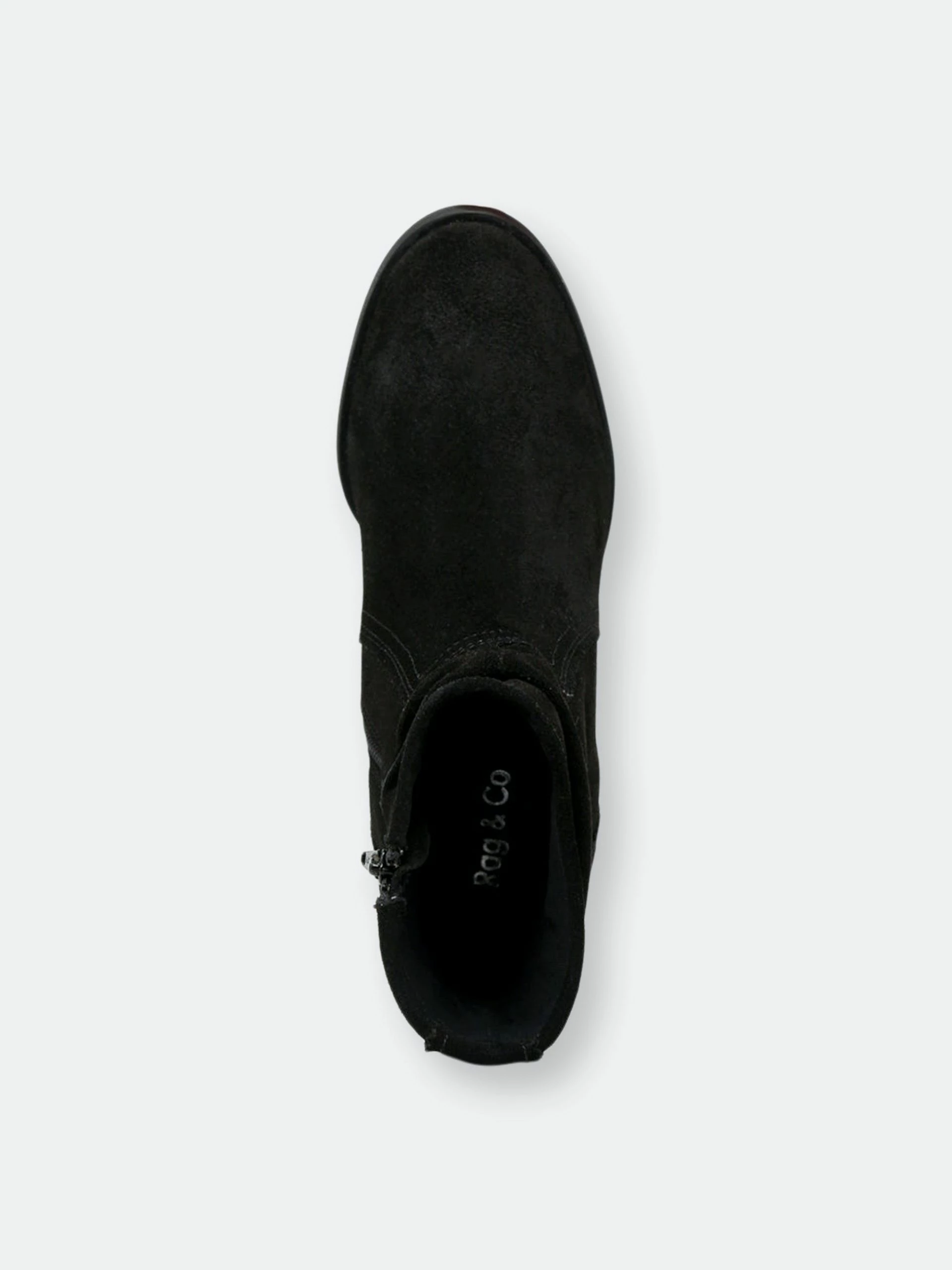 Rag & Co Bowie Stacked Heel Leather Boots - Image 6