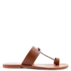 Rag & Co Leona Tan Thong Flat Sandals