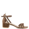 Rag & Co Nicola Taupe Block Heel Sandal
