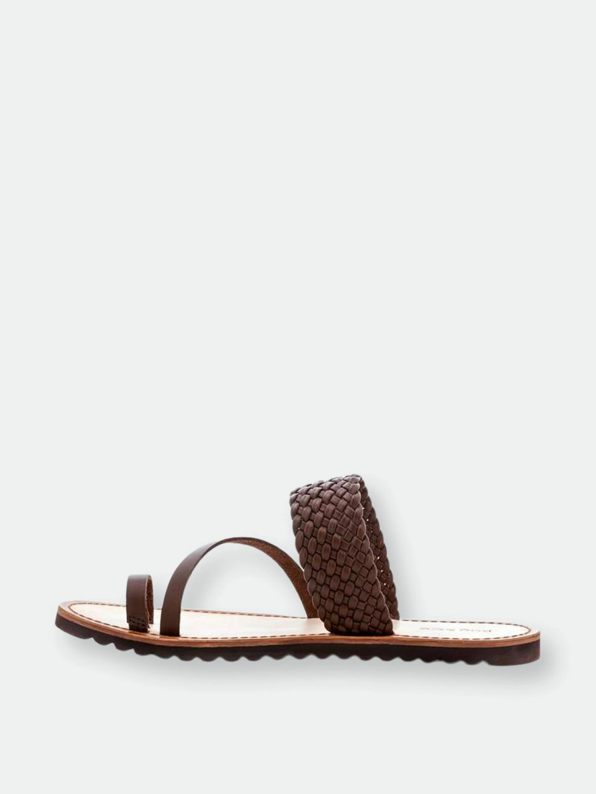 Rag & Co Zina Braided Leather Flat Sandal - Image 8