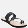 Rag & Co Zina Braided Leather Flat Sandal