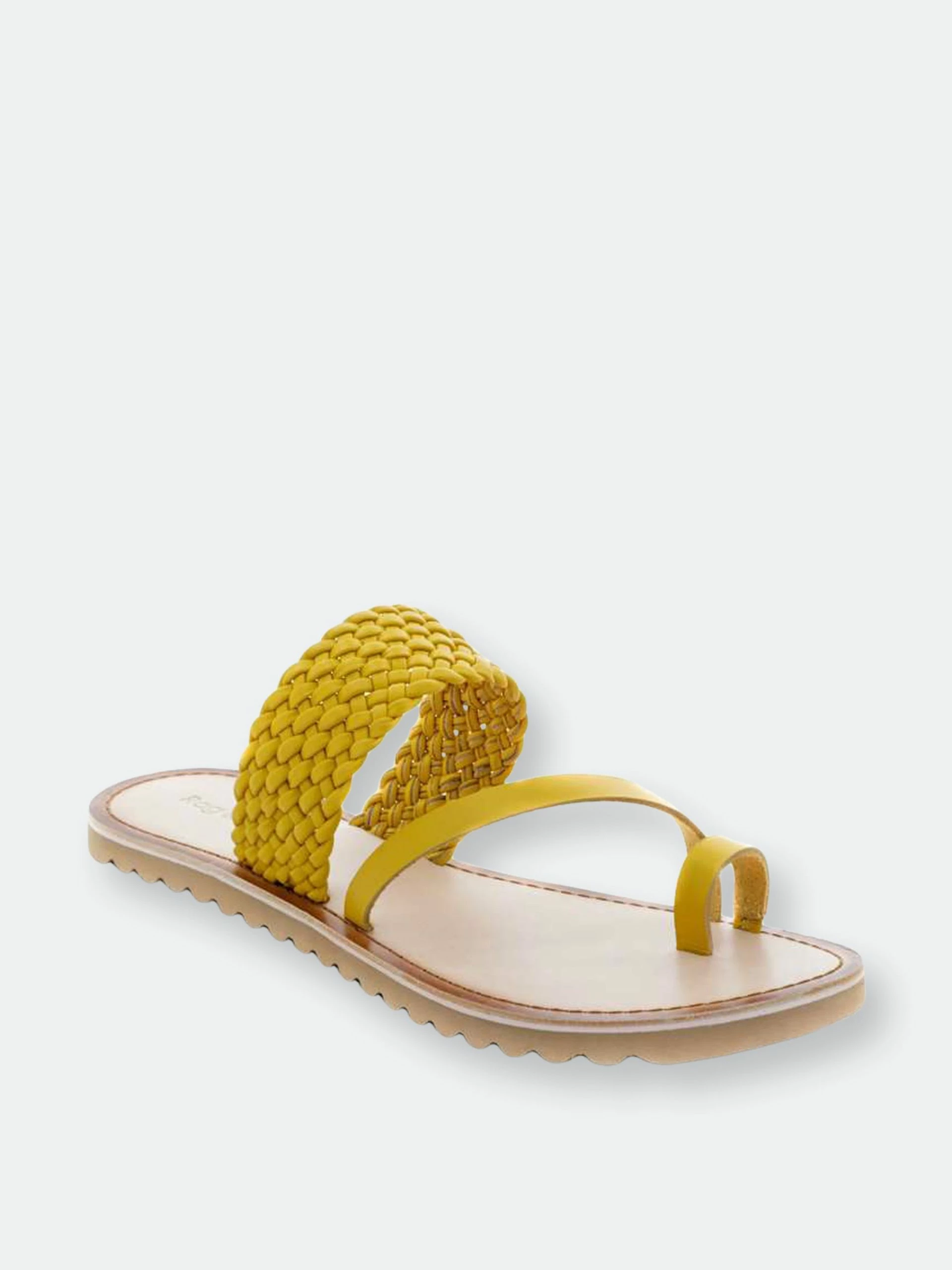Rag & Co Zina Braided Leather Flat Sandal - Image 9