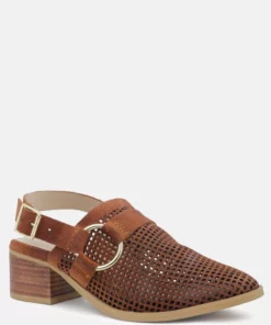 Rag & Co Salie Tan Block Heeled Sandal