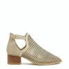Rag & Co Salyn Beige Block Heeled Cut-out Sandal