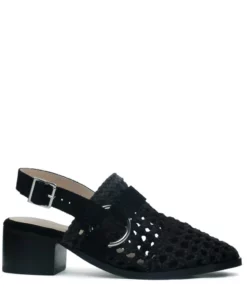 Rag & Co Salie Black Block Heeled Sandal