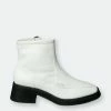 Rag & Co Oxman Classic White Ankle Boot