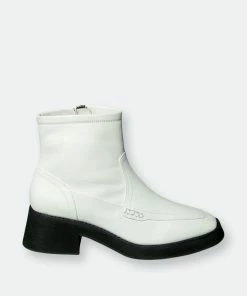 Rag & Co Oxman Classic White Ankle Boot