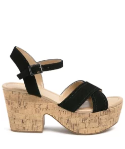 Rag & Co Ulla High Heeled Block Sandal