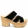 Rag & Co Gerd Block Heeled Suede Slip-On Sandal