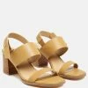 Rag & Co Gertude Slingback Block Heel Leather Sandal