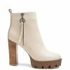 Rag & Co Mistress High Block Heeled Chunky Leather Boot