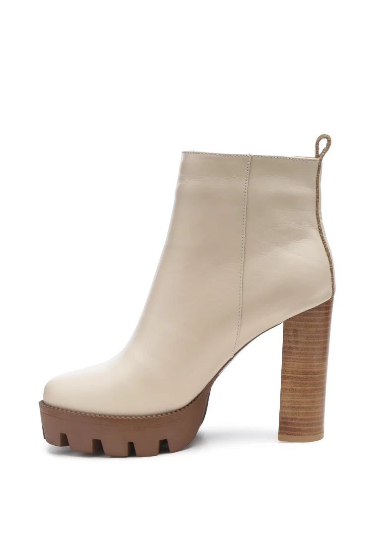 Rag & Co Mistress High Block Heeled Chunky Leather Boot - Image 3