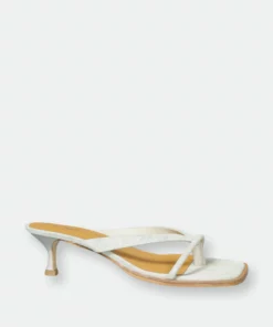 Rag & Co Winslet Heeled Thong Sandal In Gold