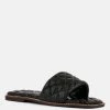 Rag & Co Odalta Black Handcrafted Quilted Summer Flats