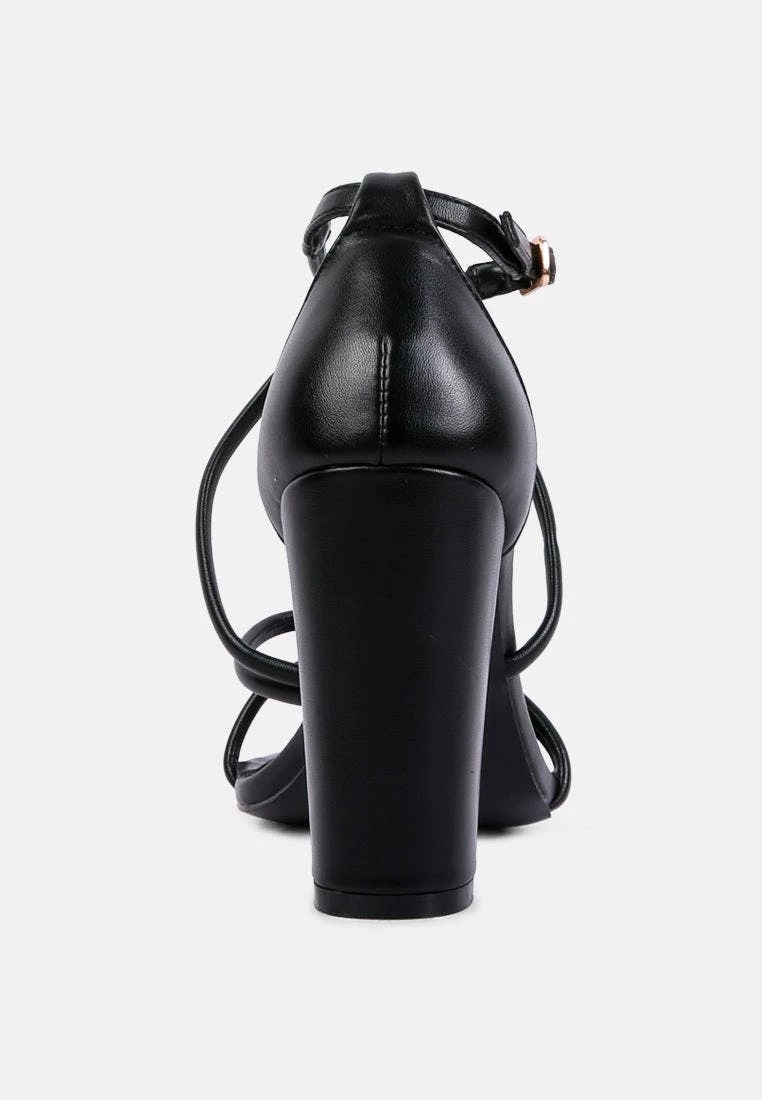 Rag & Co Opulence Black High Heeled Dress Sandal - Image 5