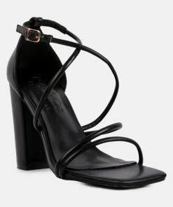 Rag & Co Opulence Black High Heeled Dress Sandal