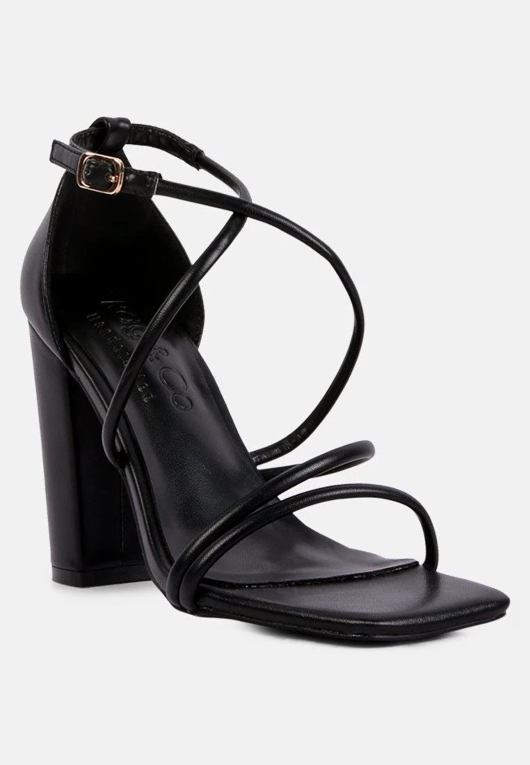 Rag & Co Opulence Black High Heeled Dress Sandal