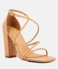 Rag & Co Opulence Latte High Heeled Dress Sandal